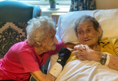 Joyce is recovering from a broken hip and George remains confined to his bed.