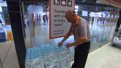 Commuters are being urged to  stay hydrated and safe in the extreme hot weather especially as there are still issues with the train lines.