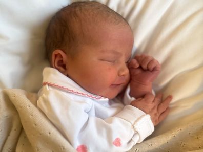 Princess Ines Marie Lilian Silvia, Duchess of Västerbotten, photographed by Princess Sofia, born on February 7 2025.
