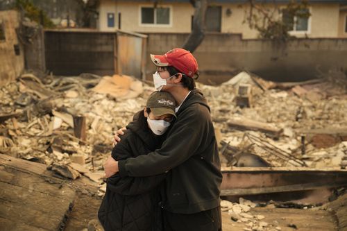 Eaton Fire burns in Altadena, California