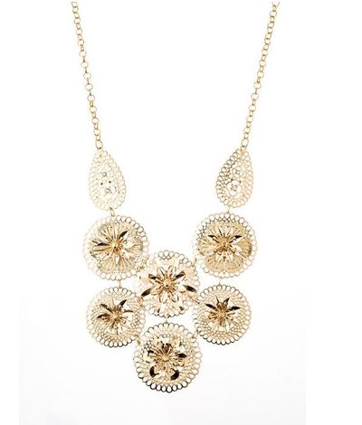 <p><a href="https://www.colettehayman.com.au/collections/jewellery/products/filigree-flwr-nl" target="_blank">Colette by Colette Hayman Gold Filigree Flower Necklace, $19.99.</a></p>
<p>A statement necklace says I made an effort folks. Like, I really, really did.</p>