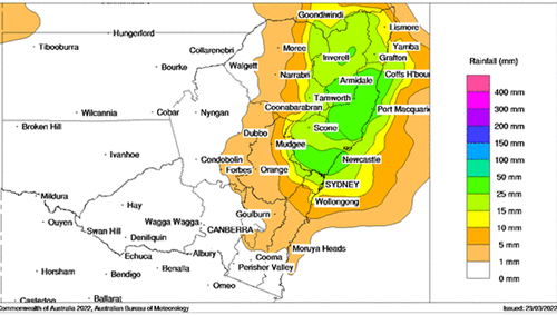 Heavy rain is expected to fall over NSW's north today, prompting warnings of flash flooding.