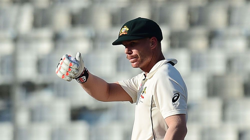 David Warner leads Australia back from the brink in first test against Bangladesh