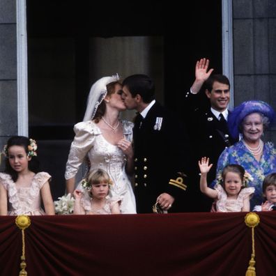 Prince Andrew and Sarah Ferguson 1986 wedding