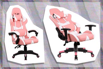 Advwin Pink Gaming Racing Chair