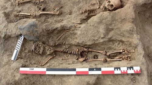 Archeologists in Peru have uncovered the remains of around 250 children sacrificed.
