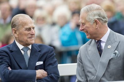 Prince Philip and Prince Charles