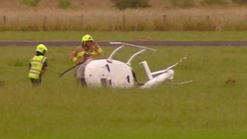 Pilot, 82, suffers minor injuries in helicopter crash at Lismore