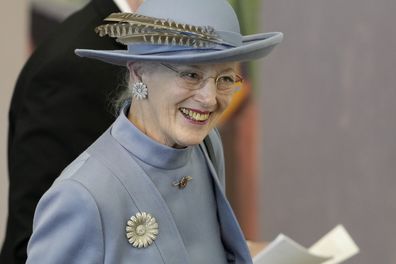 Queen Margrethe attends the  Danish Parliament's celebration of her 50th Regent's Anniversary at Christiansborg Castle, Copenhagen, Friday Jan. 14, 2022. Denmarks popular monarch Queen Margrethe is marking 50 years on the throne with low-key event