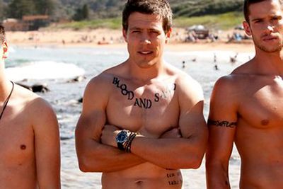 Steve Peacock, often found shirtless as member of a beach boy gang on <i>Home & Away</i>.<br/><P><br/><b>Why he is hot:</b> Relatively new to the small screen, Steve is a magnet for attention as member of the outlaw surfie gang the "River Boys" and masters the elusive bad boy charm on all time soapie <i>Home & Away</i>.