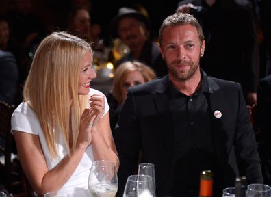 Gwyneth Paltrow and Chris Martin attend the 3rd annual Sean Penn & Friends Help Haiti Gala in 2014.