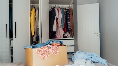Decluttering and organising wardrobe