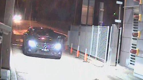 Police said they are trying to identify the two men seen in a Mercedes C63 on June 9, 2010. (NSW Police)