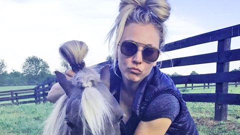 Kaley Cuoco Shmooshy pony