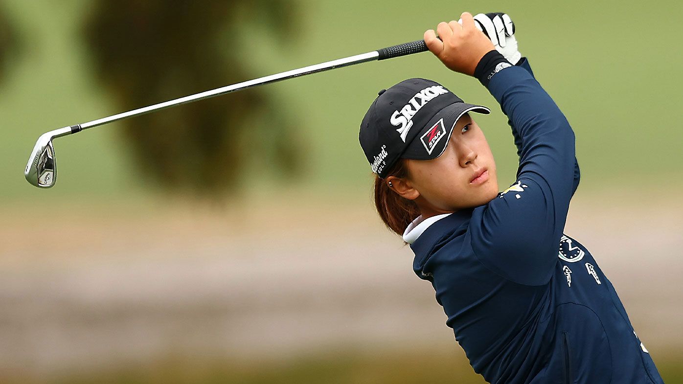 Australian teenager Rachel Lee pictured in action during round one of the 2023 Australian Open