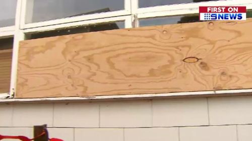 Boarded up walls at the school are set to be a thing of the past as a result of the $6.3 million donation. (9NEWS)