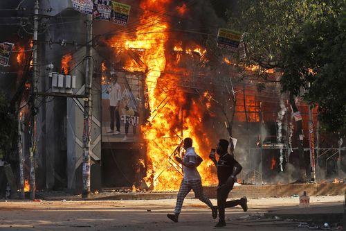 Deadly clashes, in Dhaka, Bangladesh