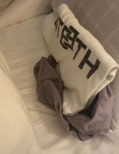 TikTok woman baffled by husband's habit of putting pyjamas behind pillow