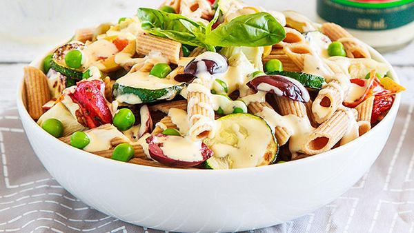 Creamy Italian pasta salad