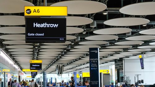 Roberts was arrested at London's Heathrow Airport, according to police. 
