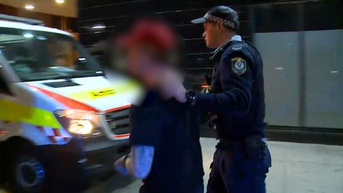 Two were arrested at the scene and a third was also charged. Image: 9News