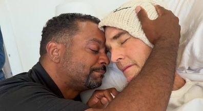Actor Alfonso Ribeiro as shared this image from his final visit with his friend James Van Der Beek before his death.