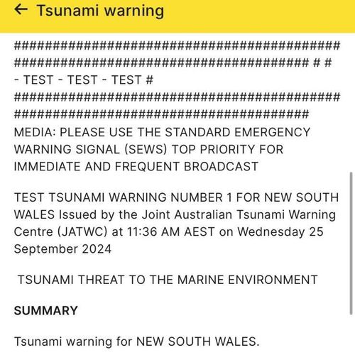 Tsunami warning Australia - Figure 1