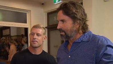 Mick Fanning Pat Rafter flood efforts