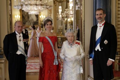 King Felipe and Queen Letizia of Spain Queen Elizabeth funeral