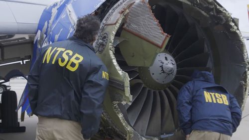Investigations centre around a fan in the engine on the plane.