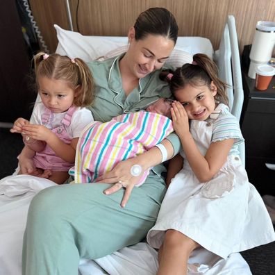 Rachel Khawaja and daughters Aisha, Ayla and Amira