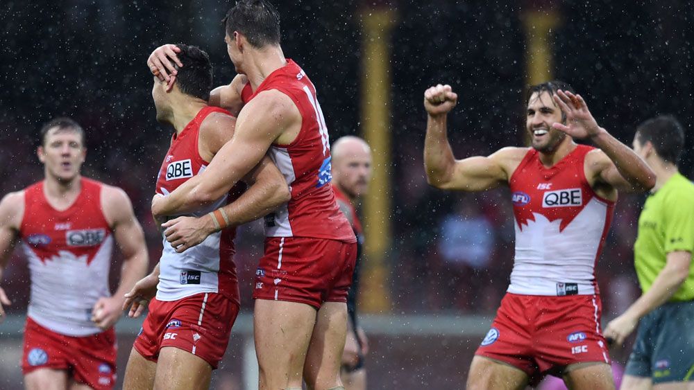 Swans breeze past Dees at soggy SCG