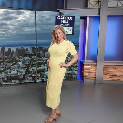 Pregnant meteorologist Claire Anderson for KCPQ fires back at viewer's