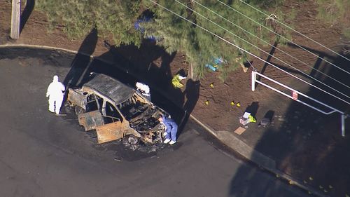 body found in burnt out car in Beverly Hills 