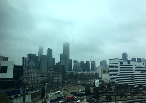 Views over Melbourne this morning: Source: BOM