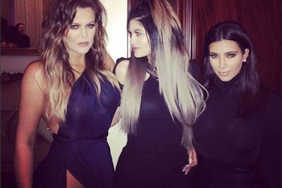 Kim posted this snap, with the simple caption: "Sisters".