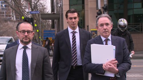 Tom Silvagni pictured leaving court IMPORTANT **ONLY USE IF SUPPRESSION ORDER IS LIFTED** 