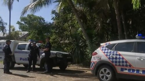 Police at the Mackay Beach