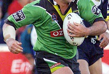 Who is the Canberra Raiders' most capped player with 318 games?