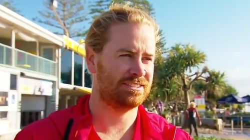 Lifesaver's Zac Turner (pictured) and Jake Simpson said the whole event happened "so quick", with both swimming out 30 seconds after the two were separated.