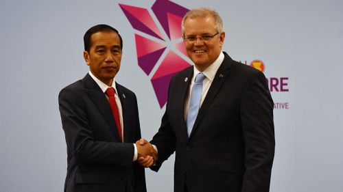 Prime Minister Scott Morrison met with Indonesian President Joko Widodo yesterday.