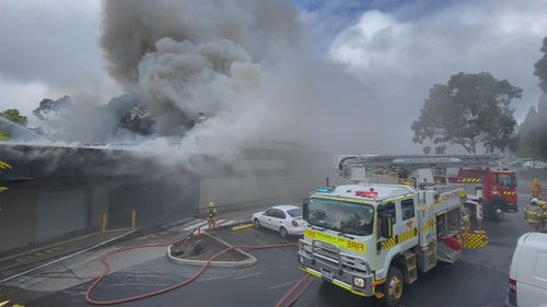 A massive fire has all but gutted a busy supermarket in South Australia.