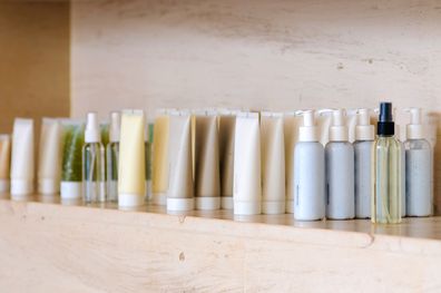 Mini shampoo bottles