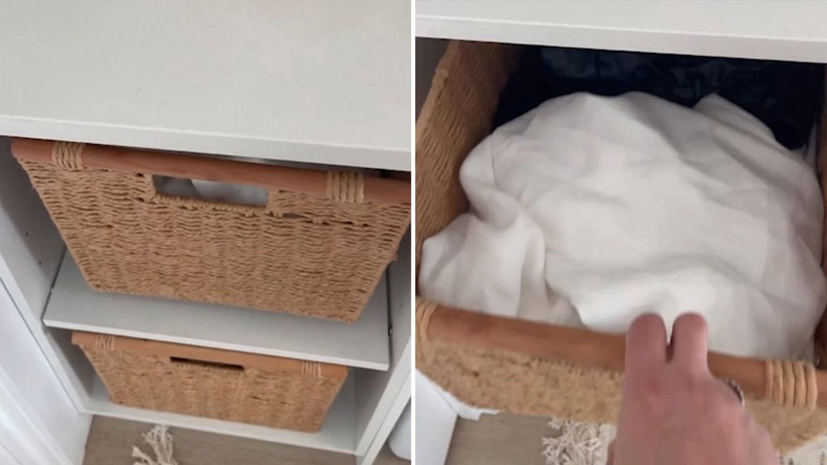 Home stylist's 'genius' $28 Kmart laundry storage hack: 'This is