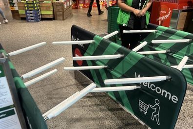 woolworths new security gate trial