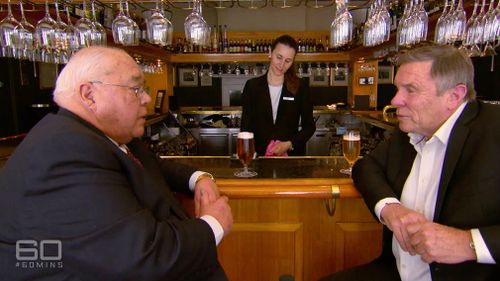 Laurie Oakes tells Charles Wooley he's available to 'drop one more bomb' in the Press Gallery before his retirement. (60 Minutes)