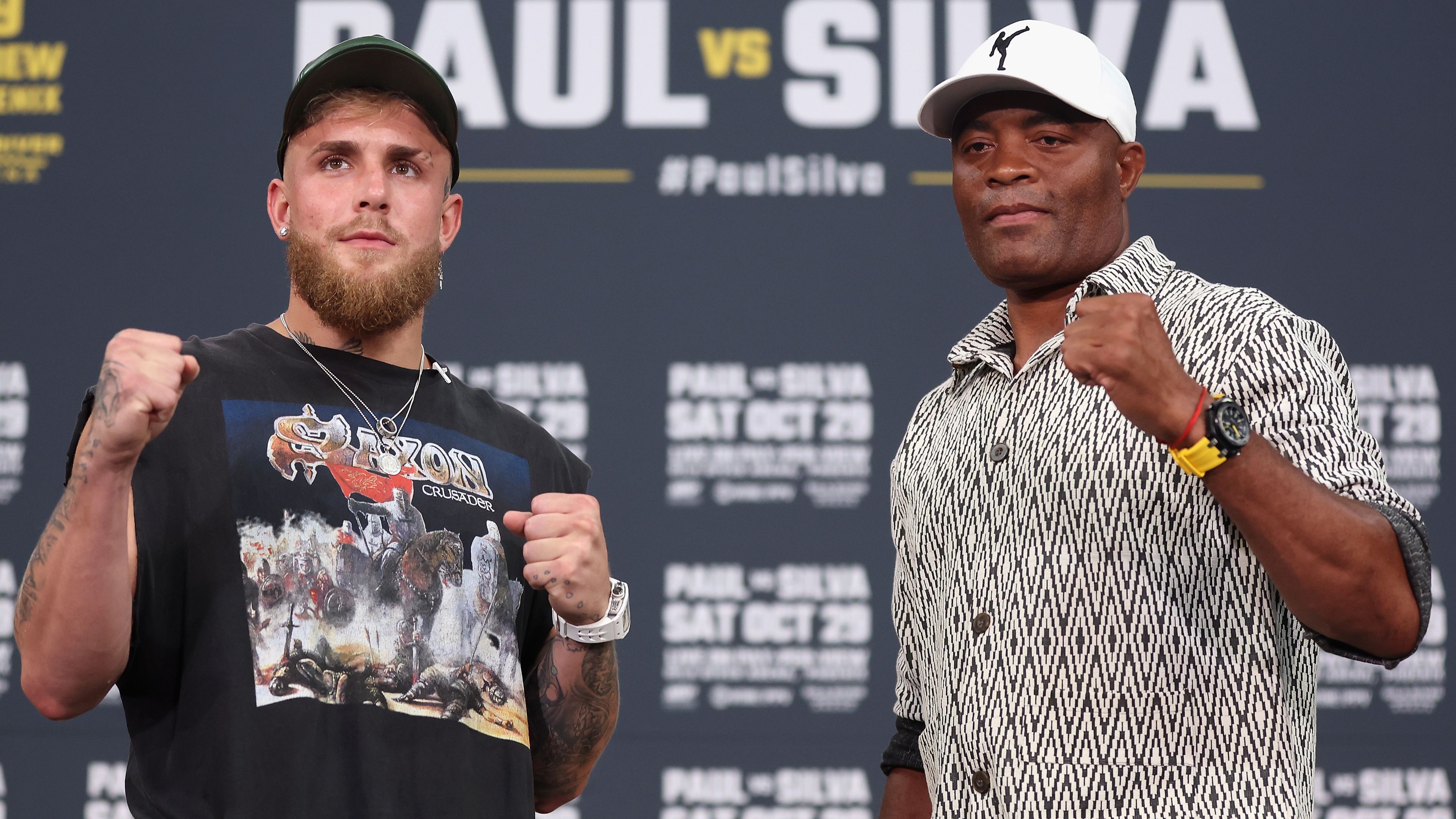 Jake Paul makes outrageous bet with Anderson Silva as combatants prepare to battle in boxing ring