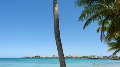 The glistening waters lining Noumea.