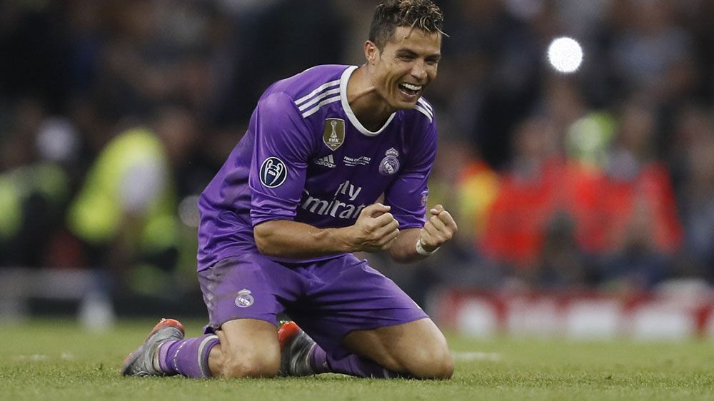 Real Madrid's Cristiano Ronaldo scores twice in Champions League