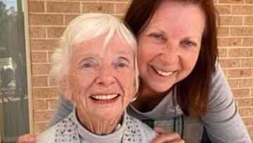 Gayle Roberts with her mother Shirley Foster.